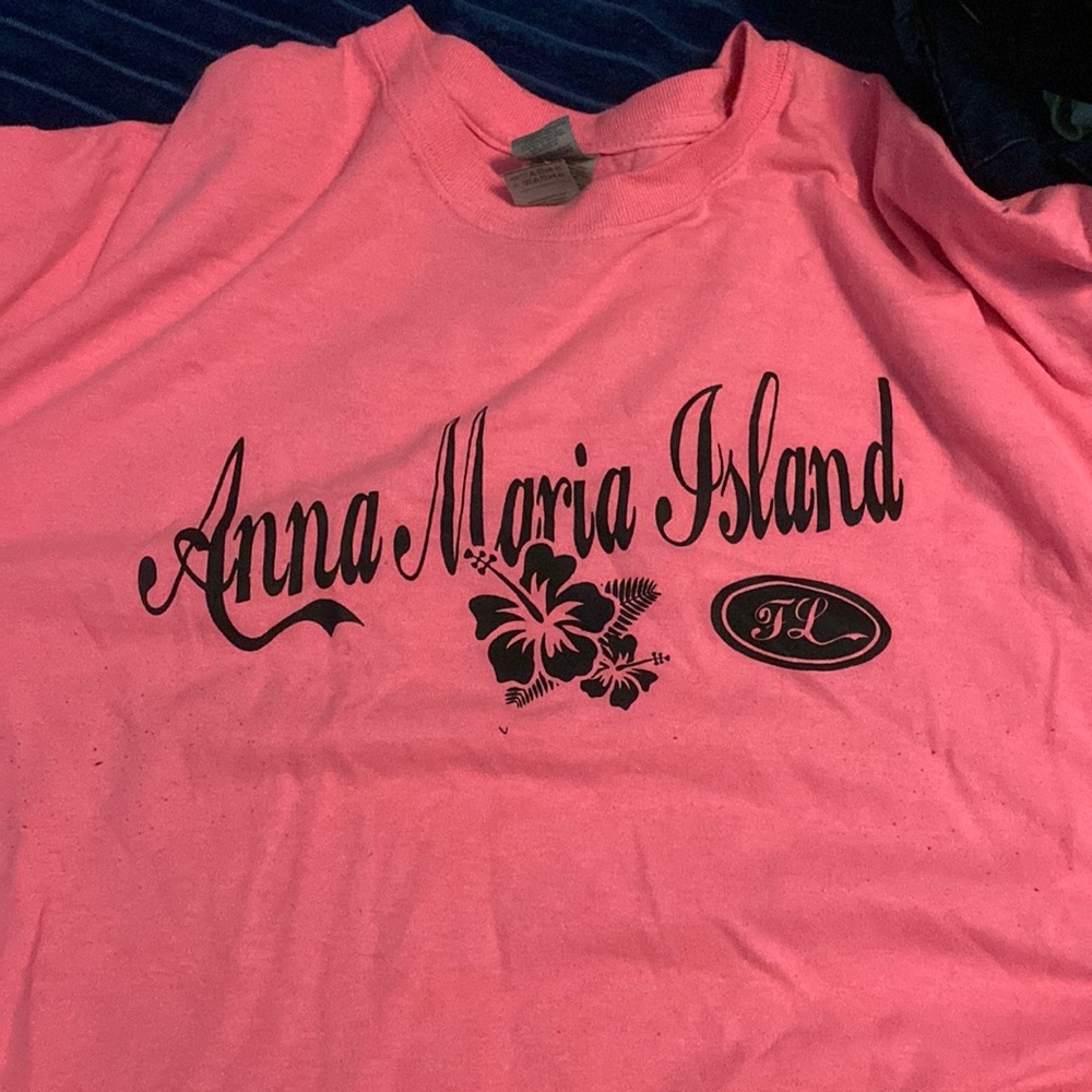 Neon pink Anna Maria island tee shirt